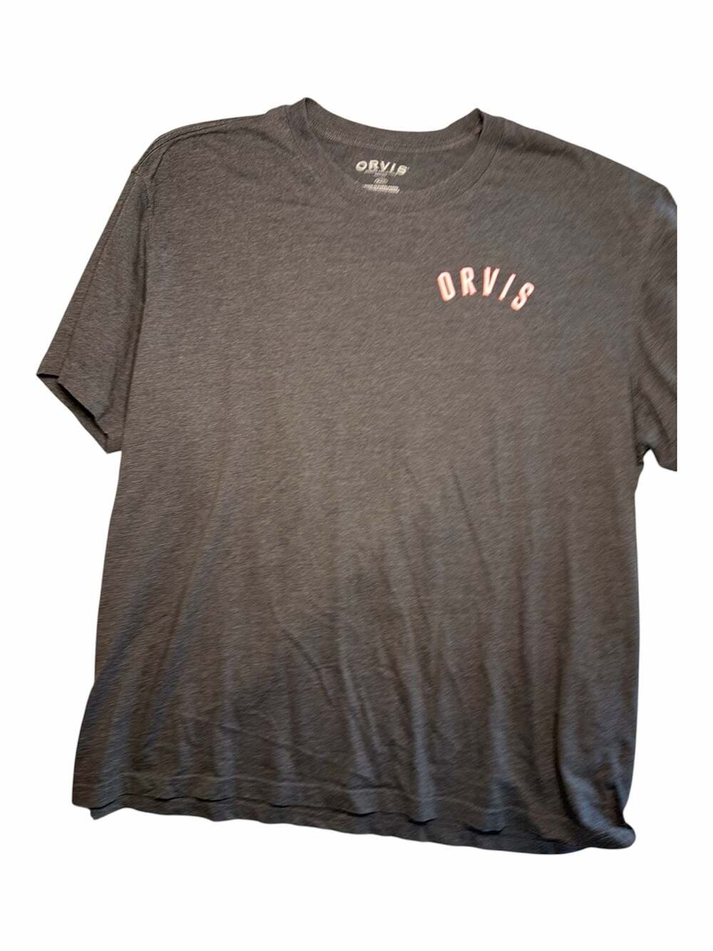 Orvis Classic Collection Men's Charcoal Gray Logo Graphic T-Shirt XXL